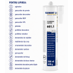Adeziv de montaj Kleiberit 601.1 pentru lipirea oglinzilor, panourilor decorative, profilelor și plintelor
