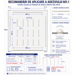 Schema de aplicare a adezivului de montaj Kleiberit 601.1 pentru oglinzi și panouri de perete