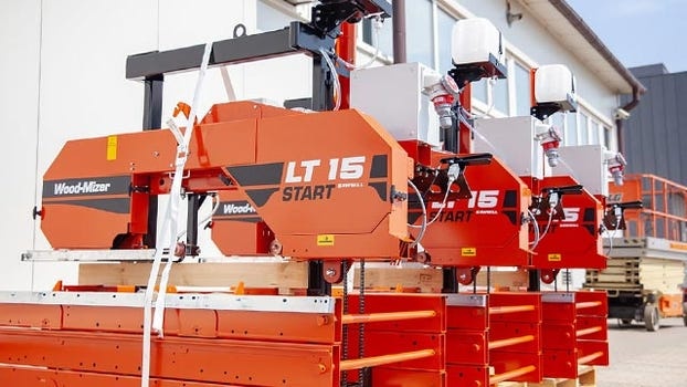 Поставка пилорамы Wood-Mizer LT15 Start на одном поддоне