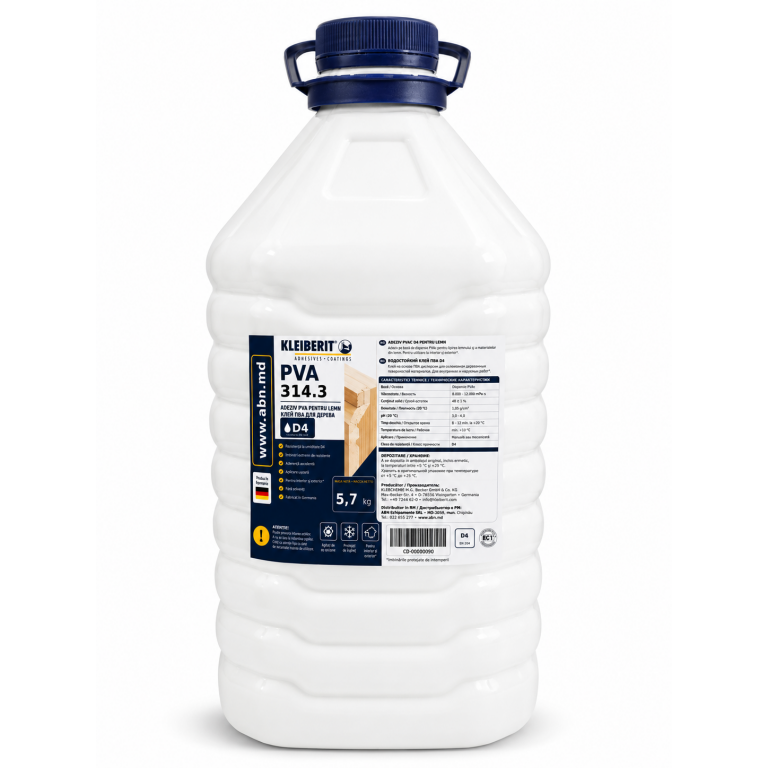 KLEIBERIT 314.3 5.7 kg adeziv PVA D4 pentru lemn