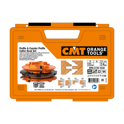 Set de freze CMT 694.015.40 pentru profil și contraprofil în cutia originală