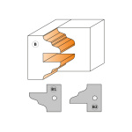 Profil B pentru setul de freze CMT 694.015.40