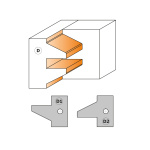 Profil D pentru setul de freze CMT 694.015.40