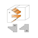 Profil E pentru setul de freze CMT 694.015.40