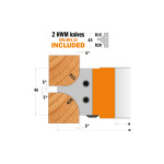 Cuțite profilate pentru freza multirază CMT 694.004.40