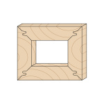 Exemplu de îmbinare lock miter la 45° cu CMT 694.011.40
