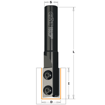 Freze drepte CMT cu plăcuțe reversibile seria 654 – dimensiuni S, D, I și L