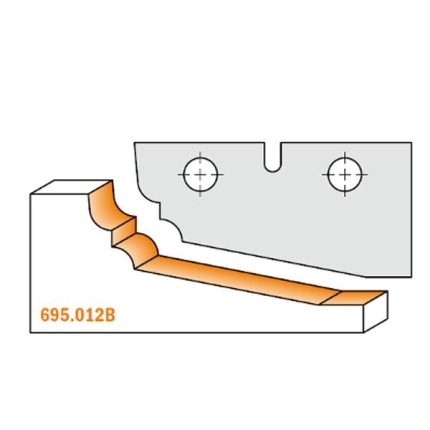 Профильные ножи HWM CMT 695.012B, тип B, 50×25×2 мм