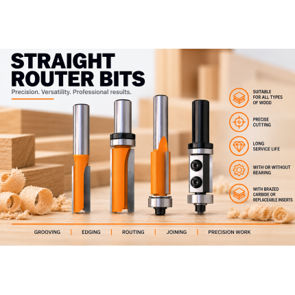 CMT straight router bits for woodworking
