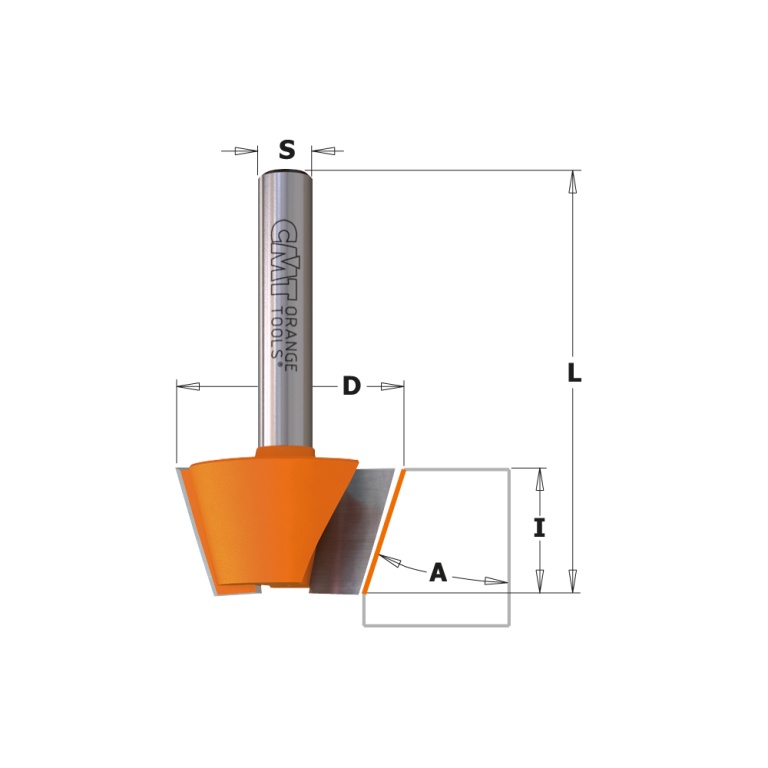 Freze CMT 903/904/905 pentru teșire – desen dimensional