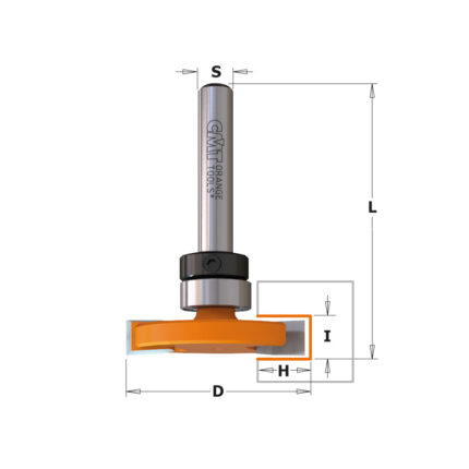 Freza CMT 822.023B – dimensiuni S, D, I, H și L