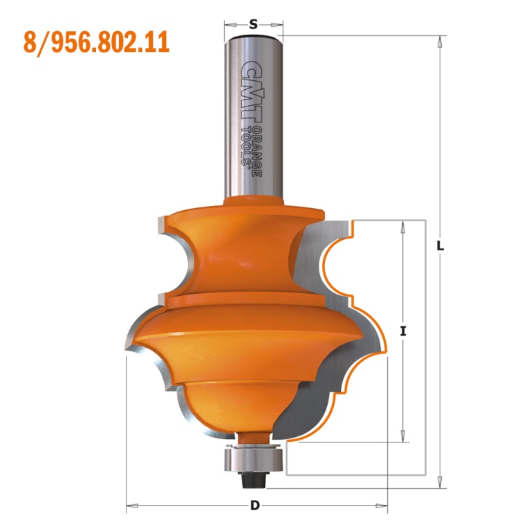 Freze CMT multiprofil seria 8/956.8 – desen cotat CMT