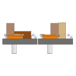 Reglajul frezei CMT Drawer Lock pe masa de frezare