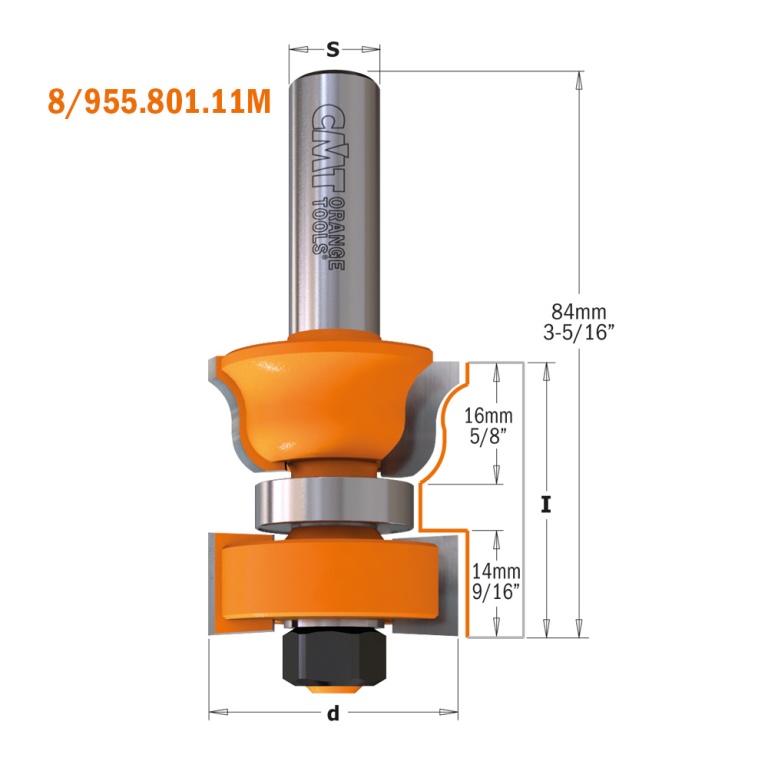 CMT 955.801 — profil masculin și dimensiuni
