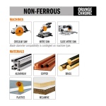 Pânze CMT 296/297 Chrome pentru aluminiu și laminate — detaliu tehnic