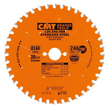 CMT 226.stainless Circular Saw Blades for Stainless Steel