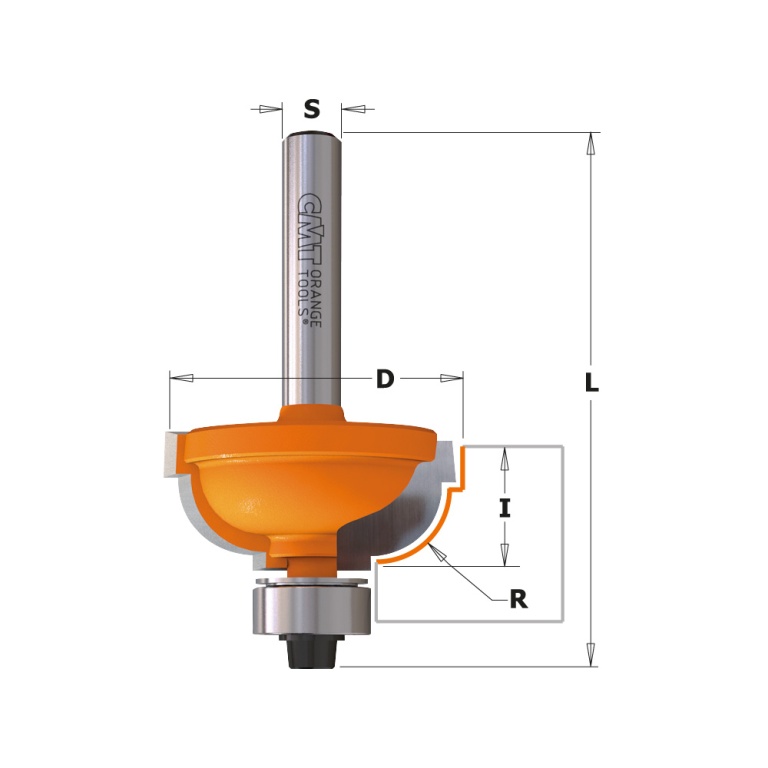 Freze Cavetto CMT 963 și 964 – desen cotat S D I R L