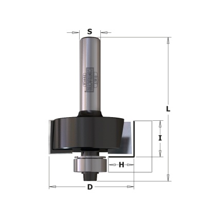CMT Contractor K935-317, desen dimensional pentru freză de fălțuire