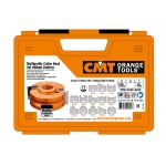 Set de frezare în valiză CMT 692B; configurația 692.013.08 cu alezaj 50 mm