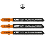 Пилки CMT JT150RF-3 для мягкой керамики и чугуна, прямой рез, карбидное зерно, 3 шт. — изображение 3