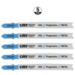 Пилки CMT JT123X-5 для металла, алюминия и пластика, прямой рез, прогрессивный шаг, 5 шт. — изображение 3
