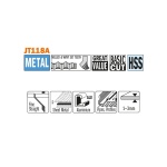 Pânze CMT JT118A-5 pentru metal subțire, dreaptă fină, 5 buc. - imagine 2