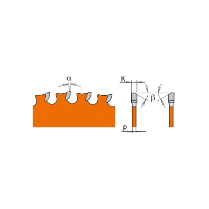 Desen tehnic pentru geometria pânzelor circulare CMT 226 metal