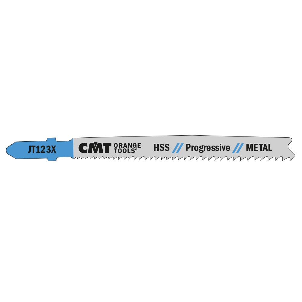 2612_n_FM_JT123X.jpg Пилки CMT JT123X-5 для металла, алюминия и пластика, прямой рез, прогрессивный шаг, 5 шт. — изображение 1
