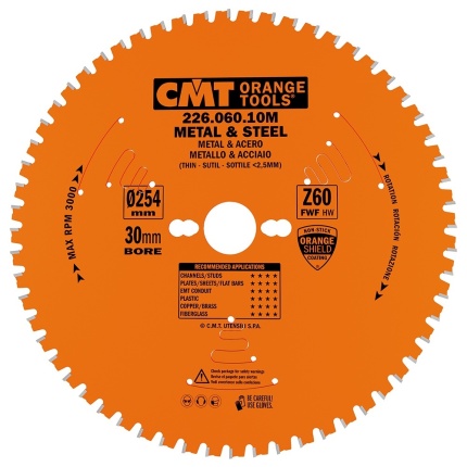Pânză circulară CMT 226.060.10M, diametru 254 mm, 60 de dinți