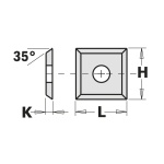 Cuțit reversibil CMT 790.120.03