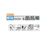 Pânze CMT JT218A-5 pentru metal subțire, curbă fină, 5 buc. - imagine 2