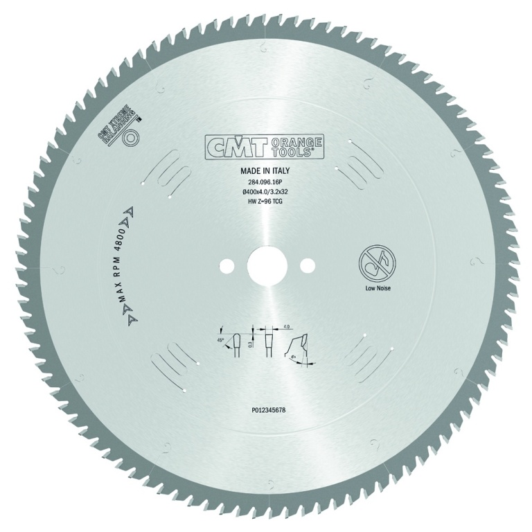 Pânze CMT 284 Industrial pentru aluminiu, unghi pozitiv — pânză